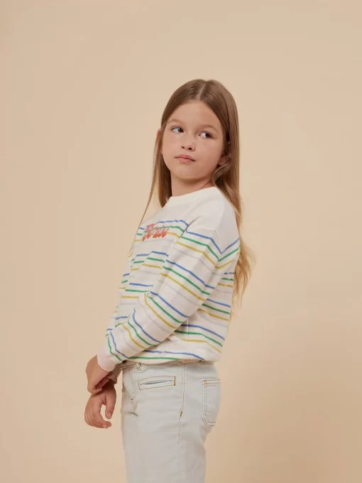 Child Bonpoint Cardigans And Sweaters | Anumati Sweater Multicolored Stripes