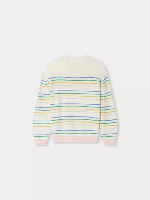 Child Bonpoint Cardigans And Sweaters | Anumati Sweater Multicolored Stripes