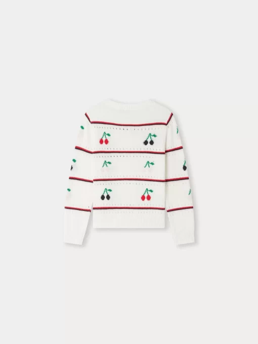 Child Bonpoint Cardigans And Sweaters | Armel Cardigan White Milk