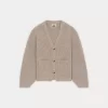 Child Bonpoint Cardigans And Sweaters | X Khaite Sienna Cardigan Heathered Beige