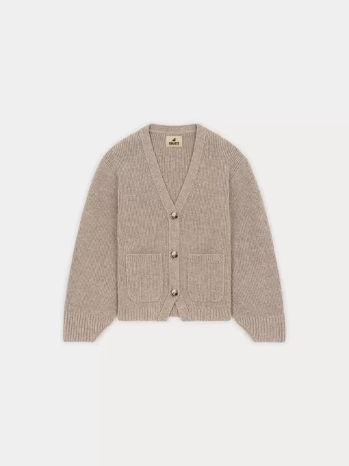 Child Bonpoint Cardigans And Sweaters | X Khaite Sienna Cardigan Heathered Beige