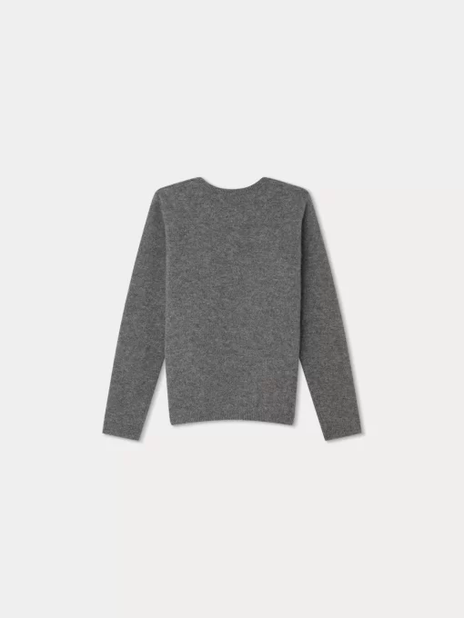 Child Bonpoint Cardigans And Sweaters | Brunelle Sweater Dark Heathered Gray