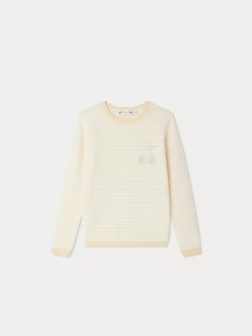 Child Bonpoint Cardigans And Sweaters | Brunelle Sweater Pale Yellow