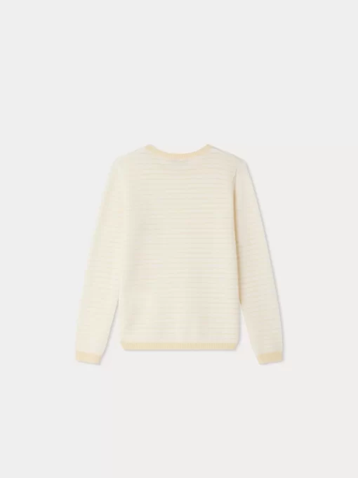 Child Bonpoint Cardigans And Sweaters | Brunelle Sweater Pale Yellow