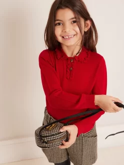 Child Bonpoint Cardigans And Sweaters | Brynja Sweater Poppy Red