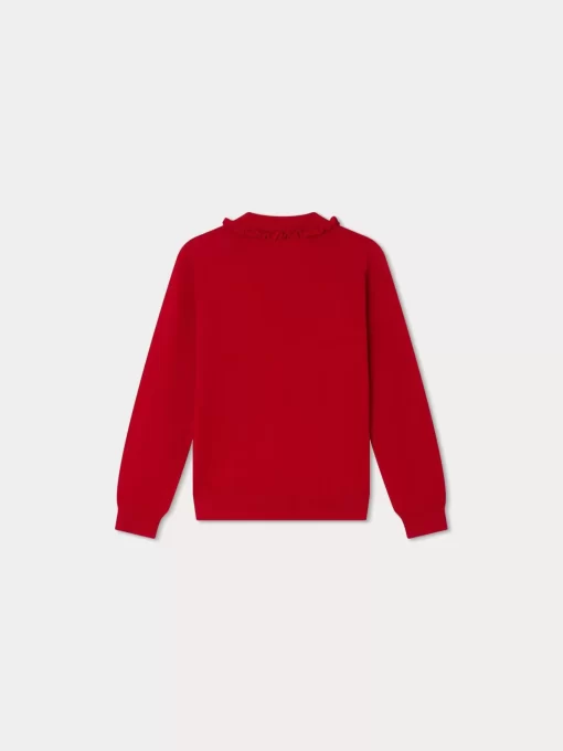 Child Bonpoint Cardigans And Sweaters | Brynja Sweater Poppy Red