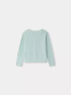 Child Bonpoint Cardigans And Sweaters | Cardigan Cherry Vert Celadon