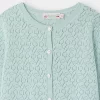 Child Bonpoint Cardigans And Sweaters | Cardigan Cherry Vert Celadon