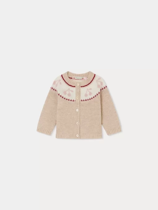 Newborn & Baby Bonpoint Sweaters And Cardigans | Cardigan Tatiana Ecru