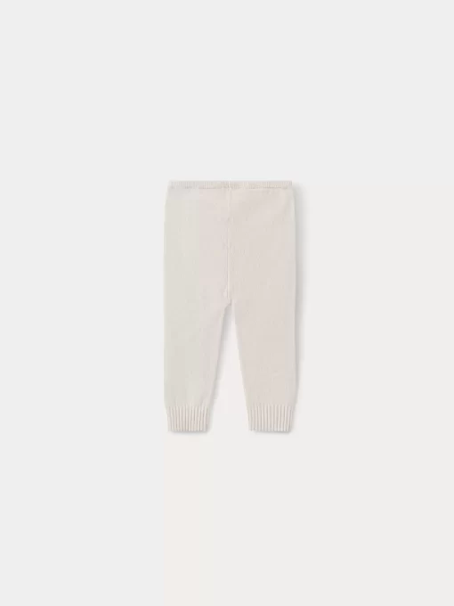 Newborn & Baby Bonpoint Socks And Accessories | Cashmere Baby Leggings Milk White