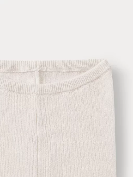 Newborn & Baby Bonpoint Socks And Accessories | Cashmere Baby Leggings Milk White