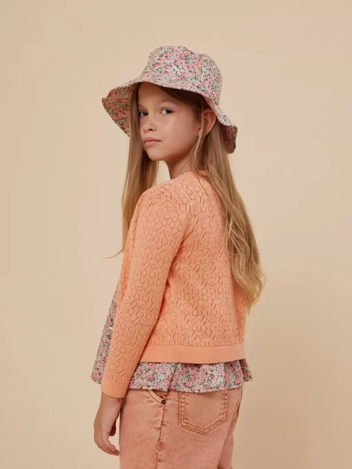 Child Bonpoint Cardigans And Sweaters | Cherry Cardigan Apricot