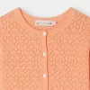 Child Bonpoint Cardigans And Sweaters | Cherry Cardigan Apricot