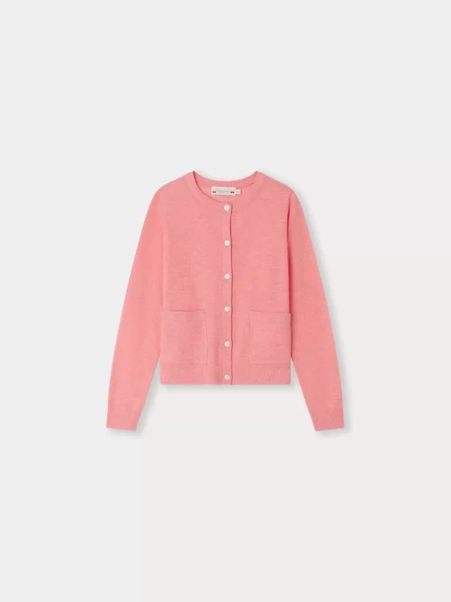 Child Bonpoint Cardigans And Sweaters | Clarisse Cardigan Pink Blush