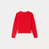 Child Bonpoint Cardigans And Sweaters | Clarisse Cardigan Poppy Red