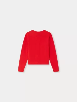 Child Bonpoint Cardigans And Sweaters | Clarisse Cardigan Poppy Red