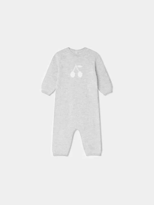 Newborn & Baby Bonpoint Sets And Jumpsuits | Combinaison Tilouana Gris Chine Clair