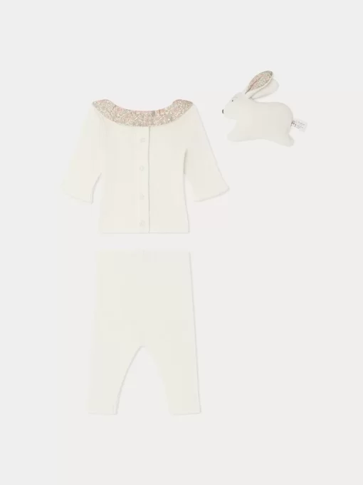 Newborn & Baby Bonpoint Sets And Jumpsuits | Daisie Set Milk White