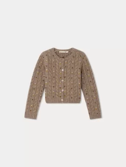 Child Bonpoint Cardigans And Sweaters | Dallulah Cardigan Praline