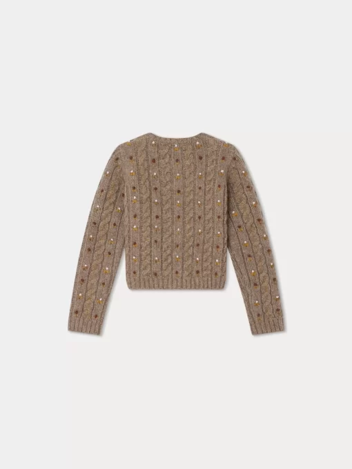 Child Bonpoint Cardigans And Sweaters | Dallulah Cardigan Praline