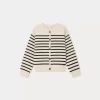 Child Bonpoint Cardigans And Sweaters | Demy Cardigan Navy Stripes