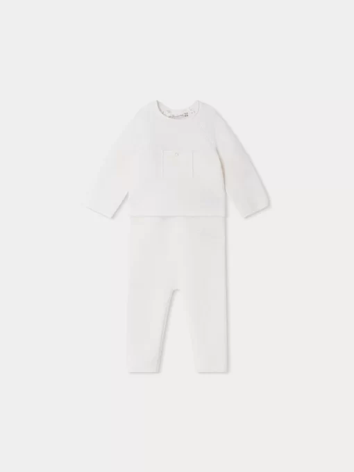 Newborn & Baby Bonpoint Sets And Jumpsuits | Den Set White