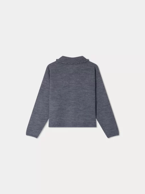 Child Bonpoint Cardigans And Sweaters | Diana Cardigan Medium Heathered Gray