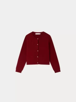 Child Bonpoint Cardigans And Sweaters | Diva Cardigan Burgundy