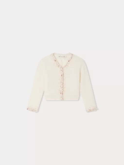 Child Bonpoint Cardigans And Sweaters | Divine Cardigan Milk White