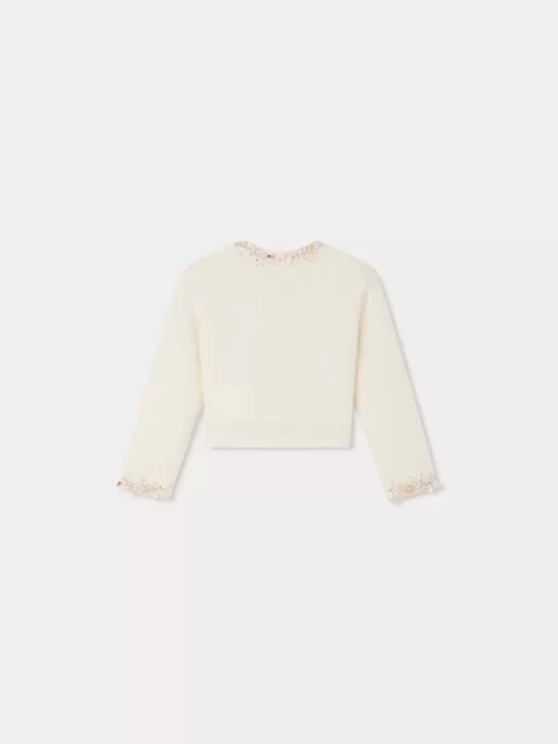 Child Bonpoint Cardigans And Sweaters | Divine Cardigan Milk White