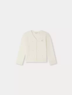 Child Bonpoint Cardigans And Sweaters | Divine Cardigan White Milk