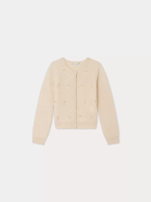 Child Bonpoint Cardigans And Sweaters | Dounia Cardigan Natural