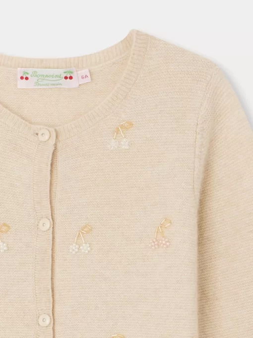 Child Bonpoint Cardigans And Sweaters | Dounia Cardigan Natural