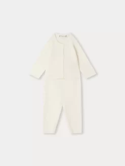 Newborn & Baby Bonpoint Sets And Jumpsuits | Ensemble Clarence Blanc Lait