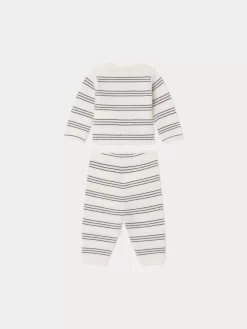 Newborn & Baby Bonpoint Sets And Jumpsuits | Ensemble Dini Gris Chine