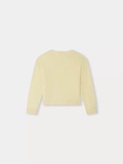 Child Bonpoint Cardigans And Sweaters | Fabara Cardigan Light Yellow