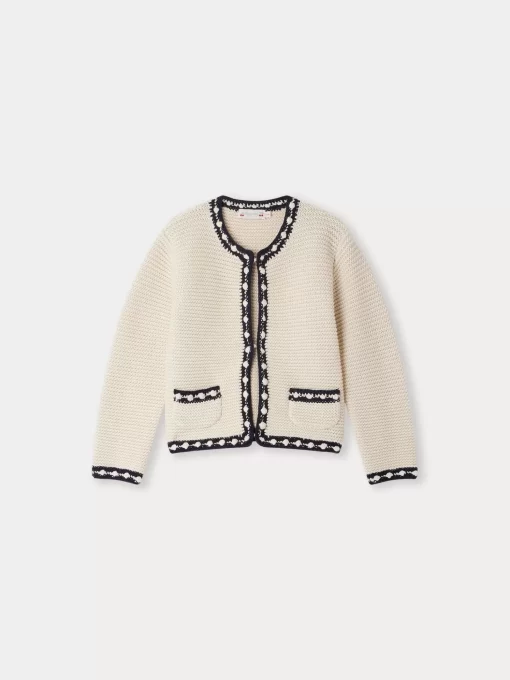 Child Bonpoint Cardigans And Sweaters | Fanette Cardigan Ecru