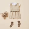 Newborn & Baby Bonpoint Sets And Jumpsuits | Foe Set Ecru