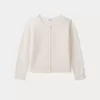 Child Bonpoint Cardigans And Sweaters | Girls' Cashmere Cardigan Milk White