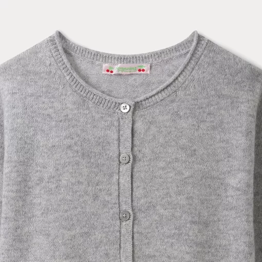 Child Bonpoint Cardigans And Sweaters | Heathered Gray Cardigan