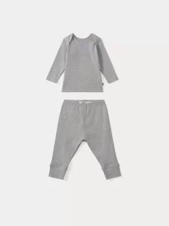 Newborn & Baby Bonpoint Sets And Jumpsuits | Pebio Set Heathered Gray