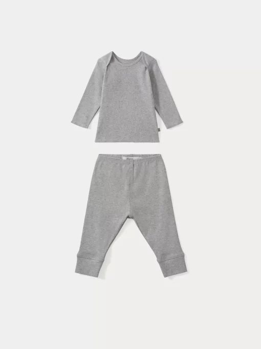 Newborn & Baby Bonpoint Sets And Jumpsuits | Pebio Set Heathered Gray