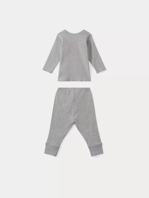 Newborn & Baby Bonpoint Sets And Jumpsuits | Pebio Set Heathered Gray