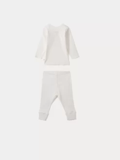 Newborn & Baby Bonpoint Sets And Jumpsuits | Pebio Set Milk White