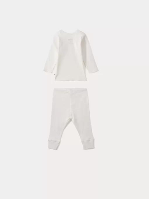 Newborn & Baby Bonpoint Sets And Jumpsuits | Pebio Set Milk White