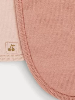 Newborn & Baby Bonpoint Childcare | Set Of Three Cotton Bibs For Baby Pale Pink