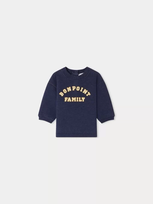 Newborn & Baby Bonpoint Sweaters And Cardigans | Sweat Dady Bleu Fonce