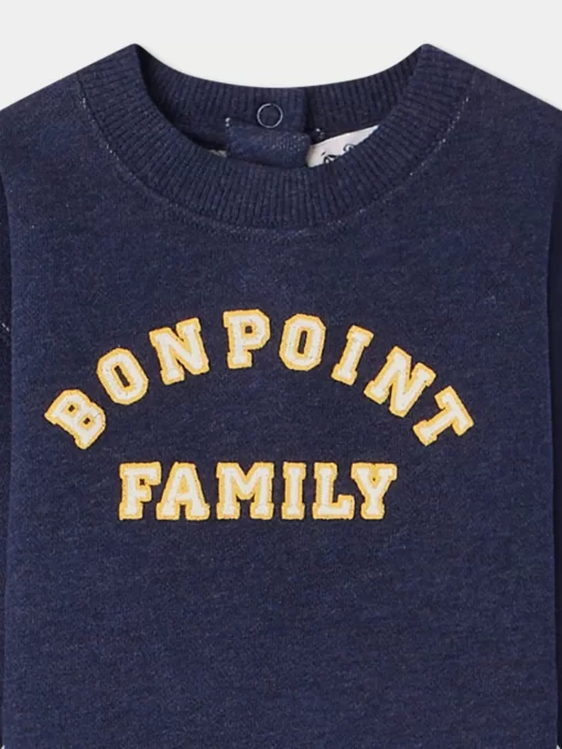 Newborn & Baby Bonpoint Sweaters And Cardigans | Sweat Dady Bleu Fonce