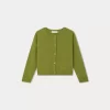 Child Bonpoint Cardigans And Sweaters | Tabara Cardigan Green