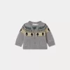 Newborn & Baby Bonpoint Sweaters And Cardigans | Tahiel Cardigan Grey-Blue Multicolored